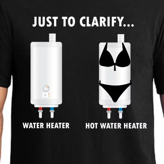 Funny Plumber Hot Water Heater Plumbing Dad Joke Gift Pajama Set