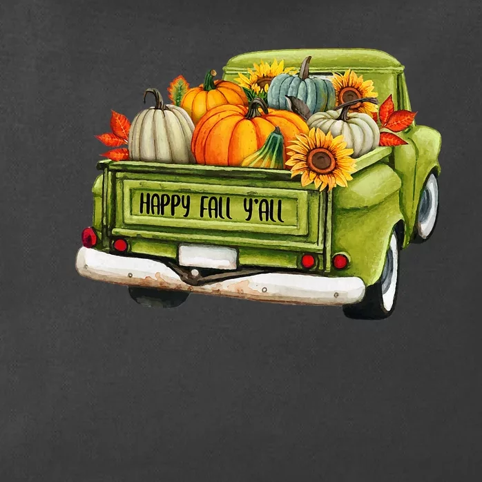 Fall Pumpkin Harvest Time Old Pickup Farm Truck Thanksgiving Zip Tote Bag