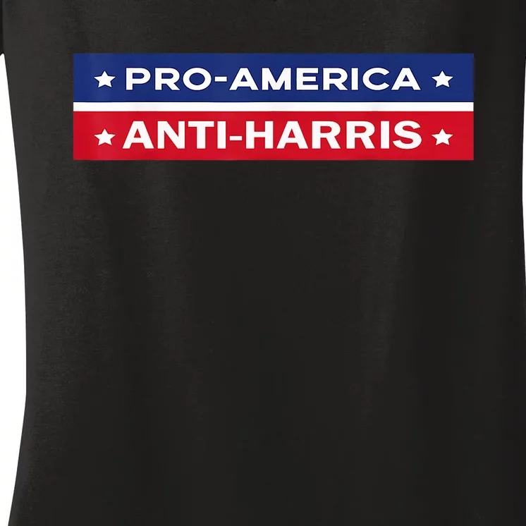 Fkh Political Humor F Kamala Harris Conservative Republican Women's V-Neck T-Shirt