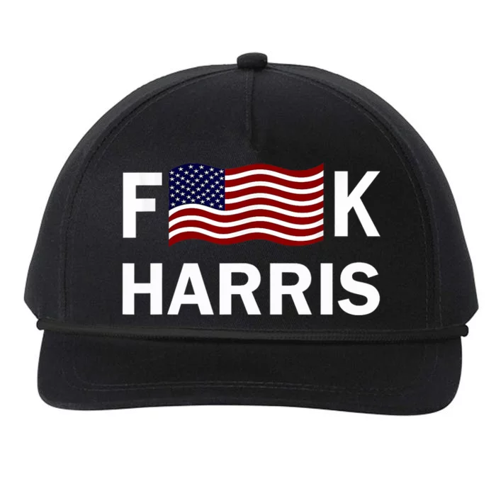 Fkh Political Humor F Kamala Harris Conservative Republican Snapback Five-Panel Rope Hat