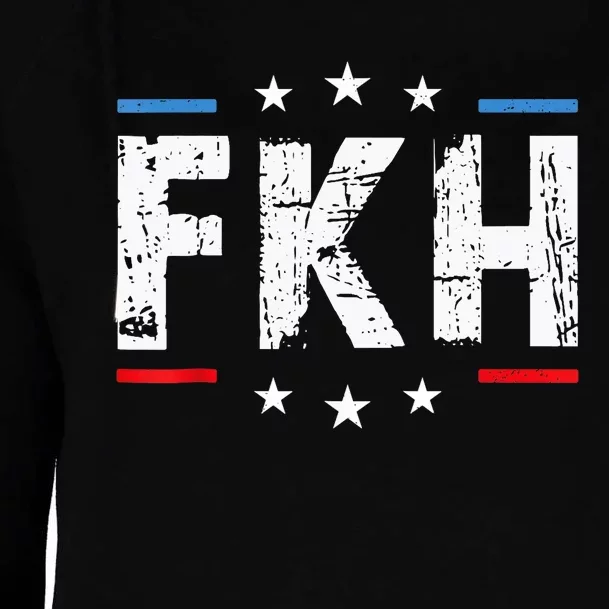 Fkh Political Humor F Kamala Harris Conservative Republican Womens Funnel Neck Pullover Hood