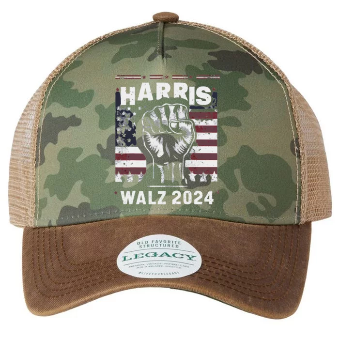 Fist Pump Harris 2024 Legacy Tie Dye Trucker Hat