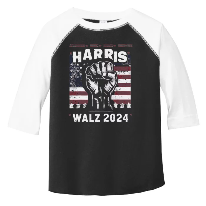 Fist Pump Harris 2024 Toddler Fine Jersey T-Shirt