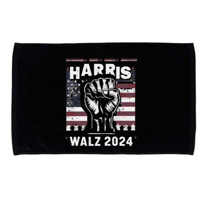 Fist Pump Harris 2024 Microfiber Hand Towel