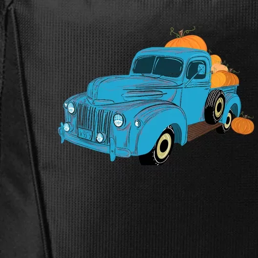 Fall Pumpkin Harvest Time Old Pickup Farm Truck City Backpack