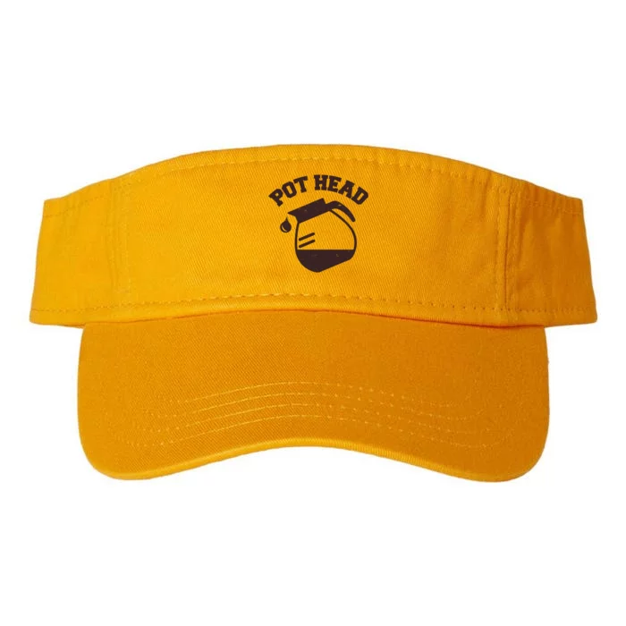 Funny Pot Head Coffee Lover Valucap Bio-Washed Visor