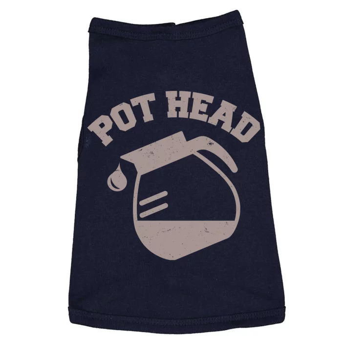 Funny Pot Head Coffee Lover Doggie Tank