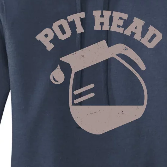 Funny Pot Head Coffee Lover Women's Pullover Hoodie