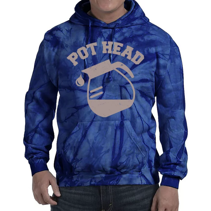 Funny Pot Head Coffee Lover Tie Dye Hoodie