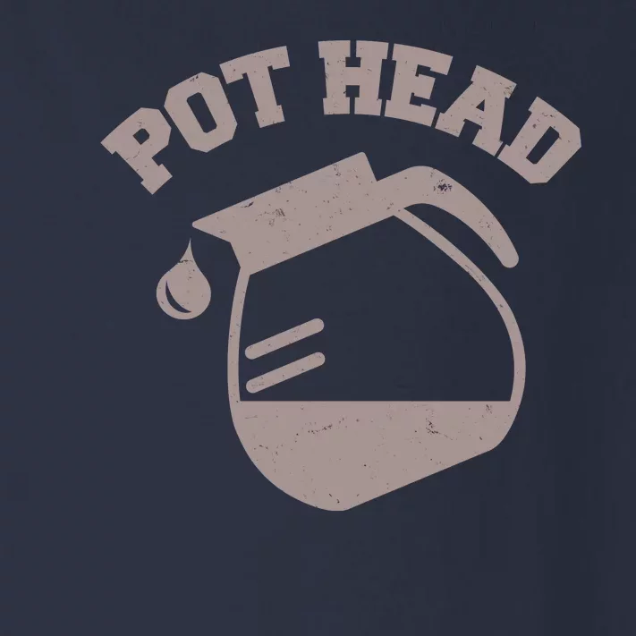 Funny Pot Head Coffee Lover Toddler Long Sleeve Shirt