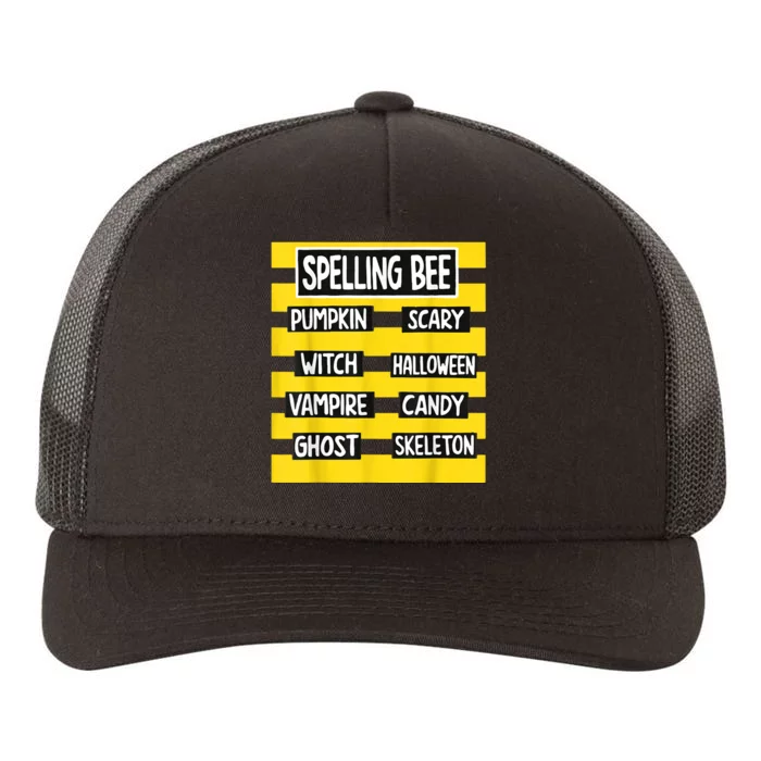 Funny Pun Halloween Costume For Teachers Spelling Bee Yupoong Adult 5-Panel Trucker Hat