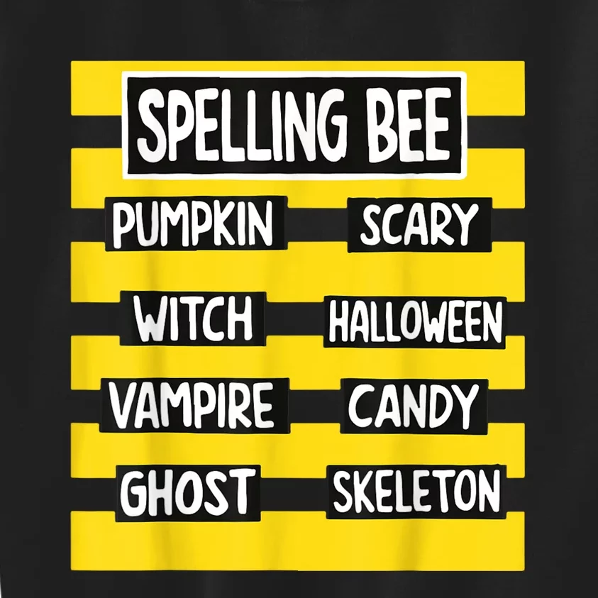 Funny Pun Halloween Costume For Teachers Spelling Bee Kids Sweatshirt