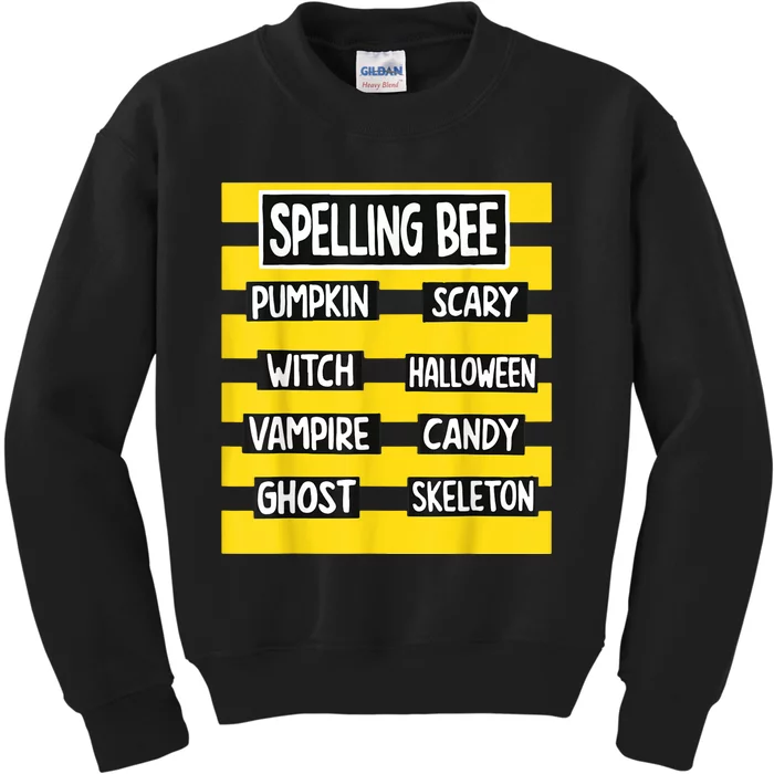 Funny Pun Halloween Costume For Teachers Spelling Bee Kids Sweatshirt