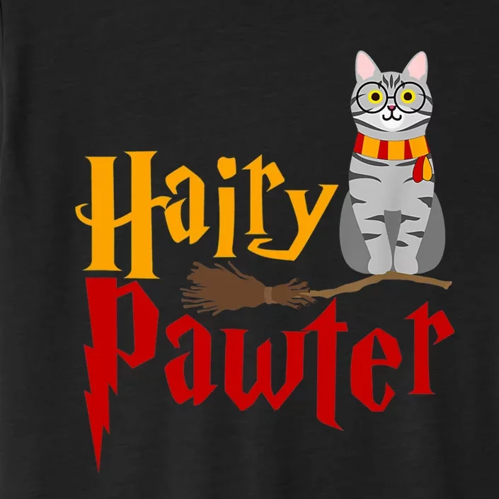 FUNNY Pun Hairy Pawter TShirt Wizard Gift For Cat Lovers ChromaSoft Performance T-Shirt