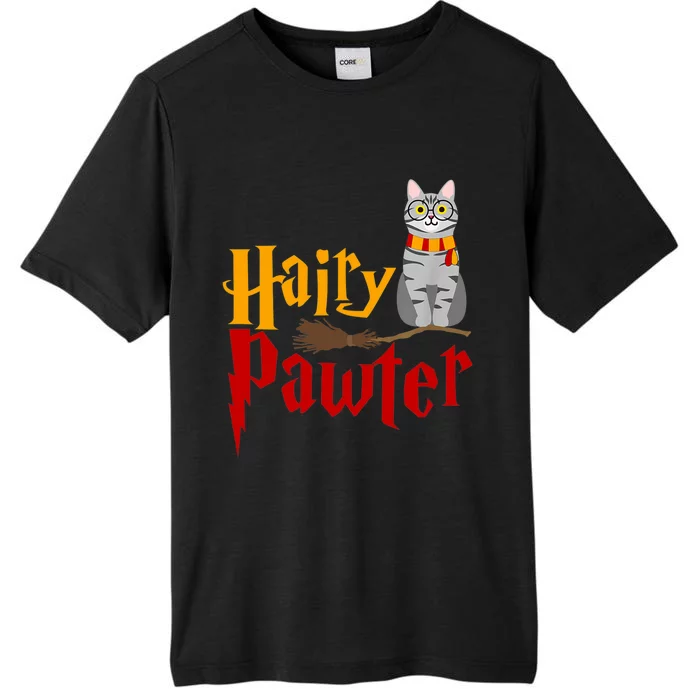 FUNNY Pun Hairy Pawter TShirt Wizard Gift For Cat Lovers ChromaSoft Performance T-Shirt