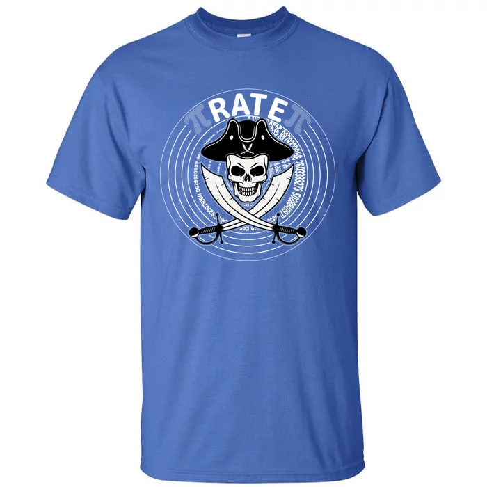 Funny Pigiftrate Happy Pi Day Math Pirate Pun Cool Gift Tall T-Shirt