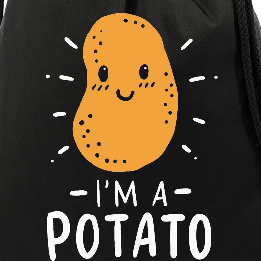 Funny Potato Halloween Costume Cute and Vegan Friendly Drawstring Bag