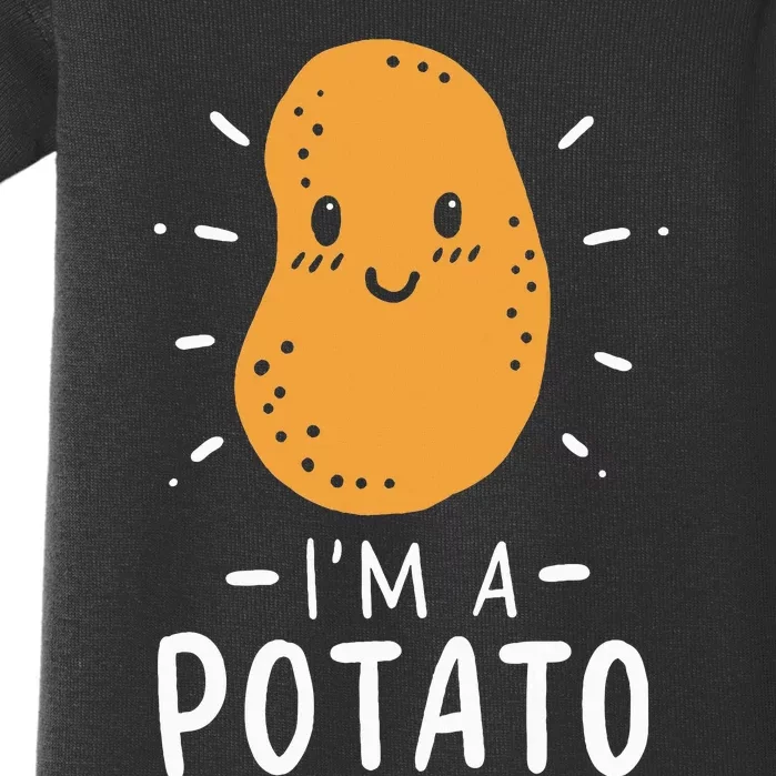 Funny Potato Halloween Costume Cute and Vegan Friendly Baby Bodysuit