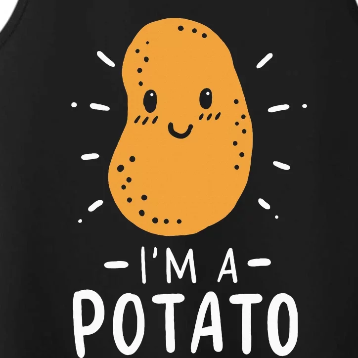 Funny Potato Halloween Costume Cute and Vegan Friendly Performance Tank