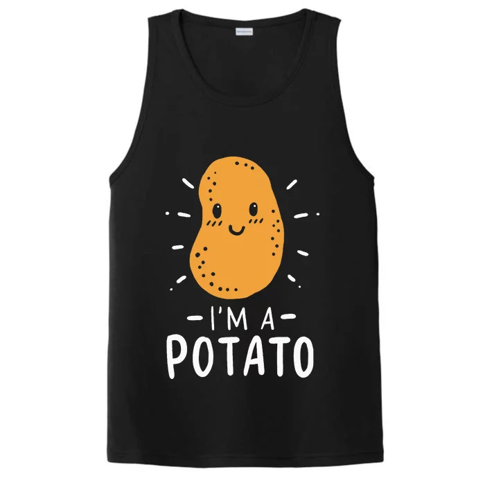 Funny Potato Halloween Costume Cute and Vegan Friendly Performance Tank