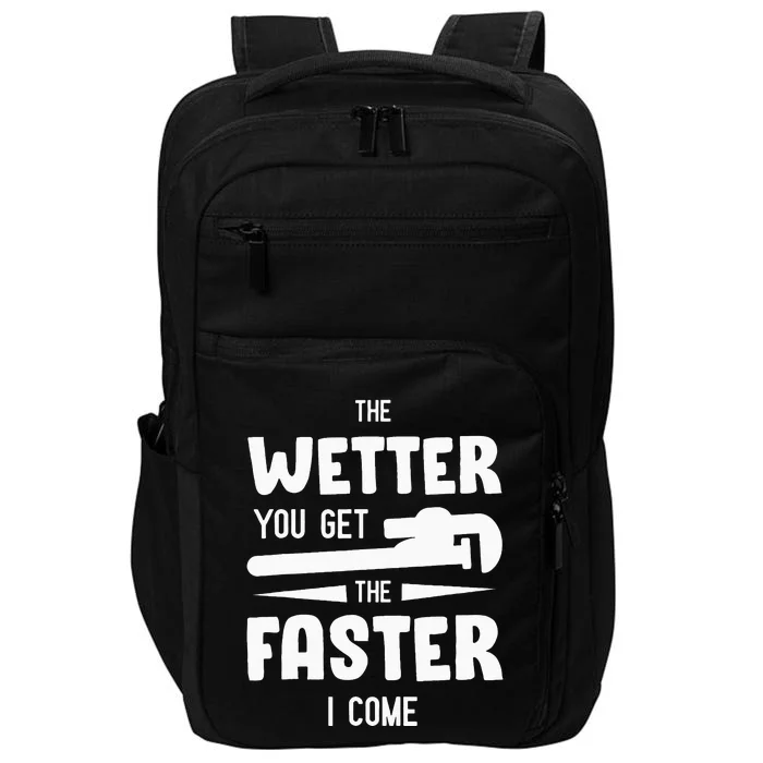 Funny Plumbing Humorous Plumber Gag Gifts Impact Tech Backpack