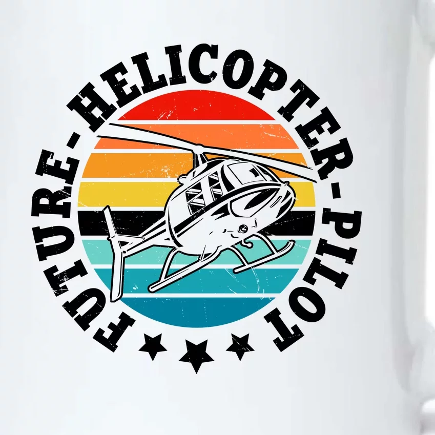 Future Pilot Helicopter Black Color Changing Mug