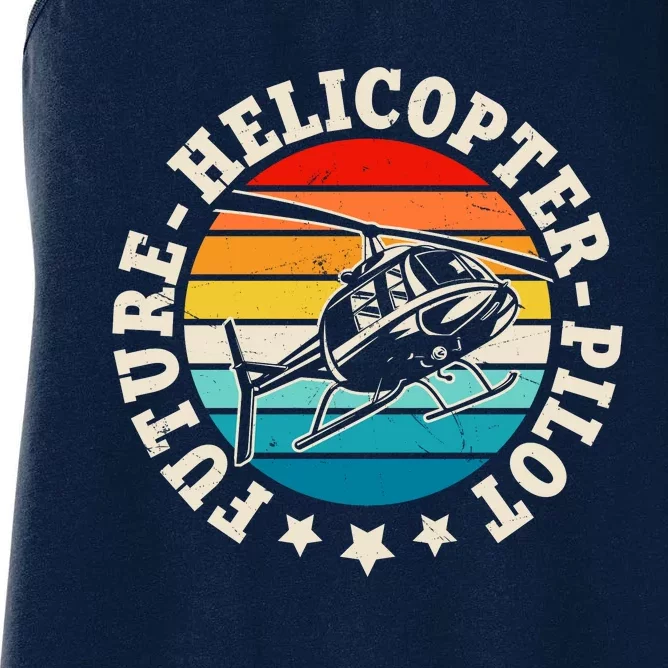 Future Pilot Helicopter Women's Racerback Tank