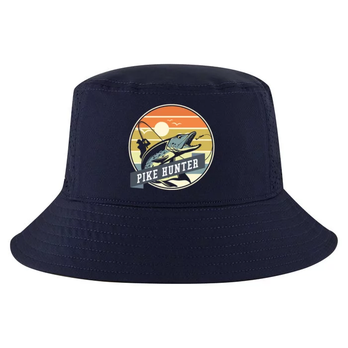 Fishing Pike Hunter River Fishing Angler Fish Hunting Cool Comfort Performance Bucket Hat