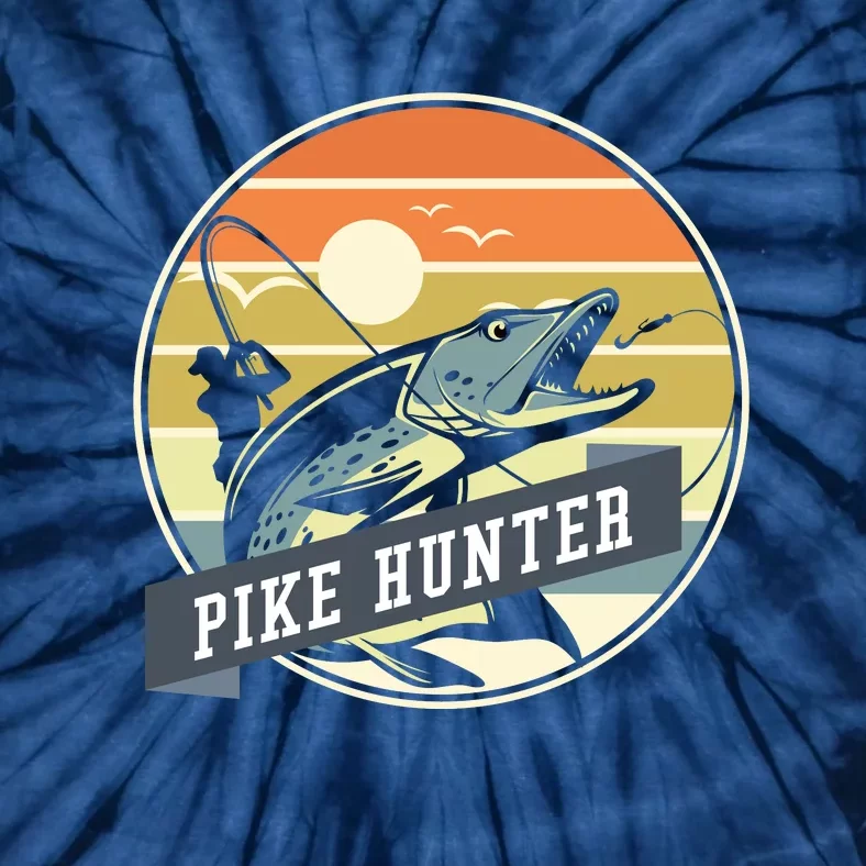 Fishing Pike Hunter River Fishing Angler Fish Hunting Tie-Dye T-Shirt