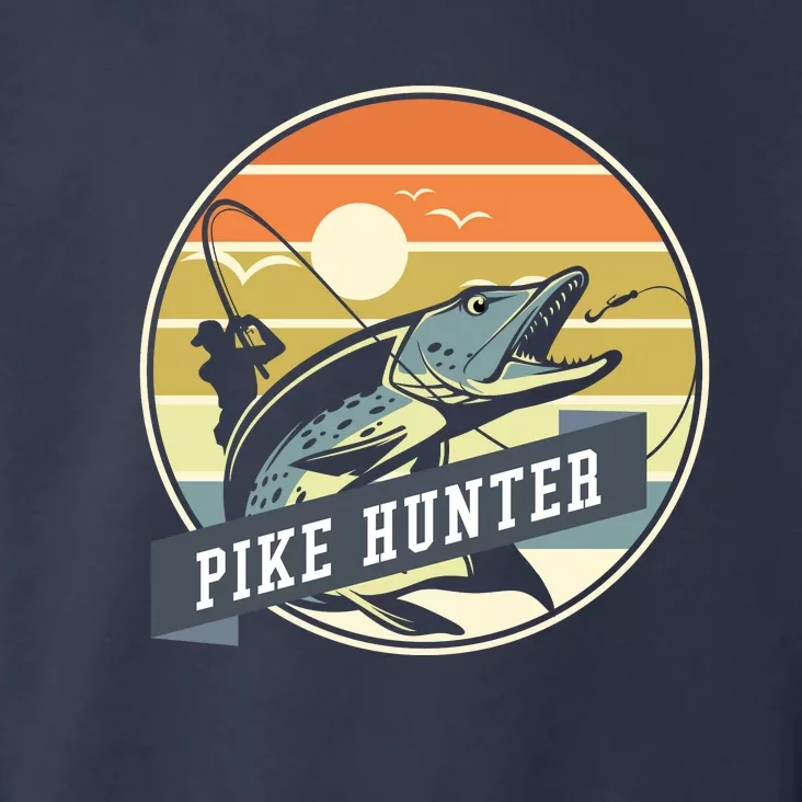 Fishing Pike Hunter River Fishing Angler Fish Hunting Toddler Hoodie