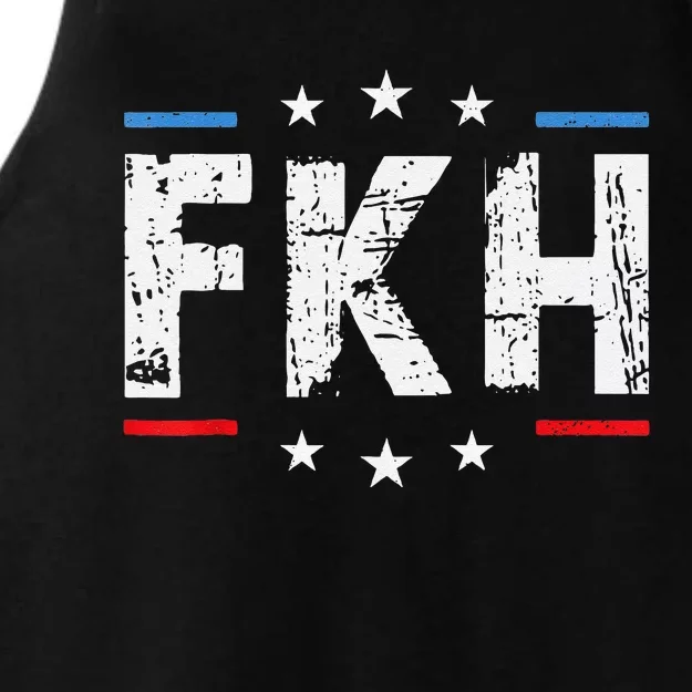 Fkh Political Humor F Kamala Harris Conservative Republican Ladies Tri-Blend Wicking Tank