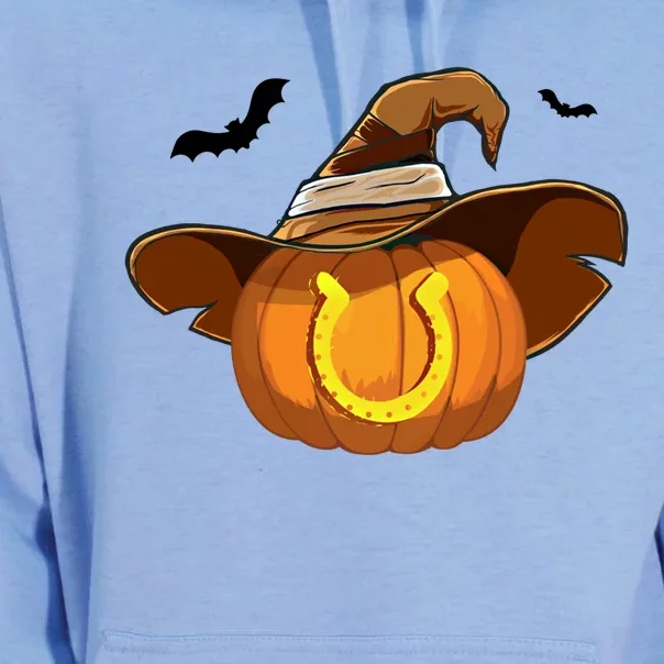 Funny Pumpkin Horseshoe Halloween Horse Lover Cow Cow Gift Unisex Surf Hoodie