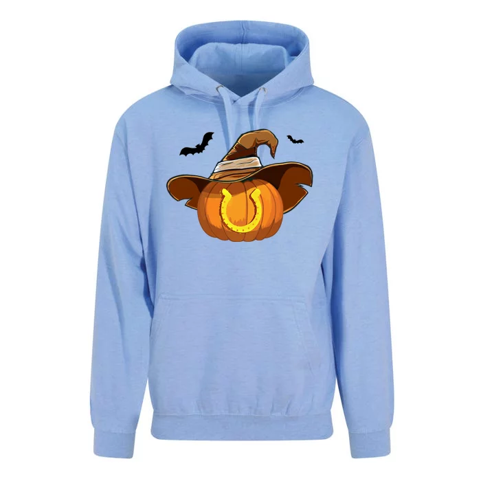 Funny Pumpkin Horseshoe Halloween Horse Lover Cow Cow Gift Unisex Surf Hoodie