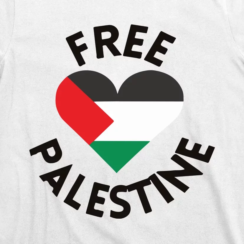 Free Palestine Heart Support Palestine T-Shirt