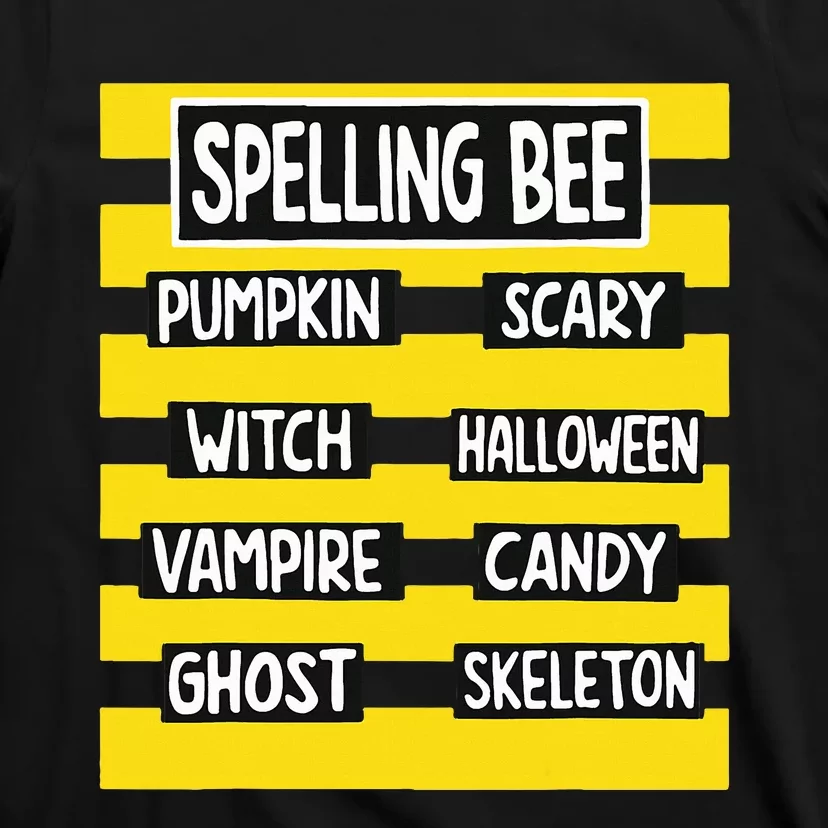 Funny Pun Halloween Costume For Teachers Spelling Bee T-Shirt