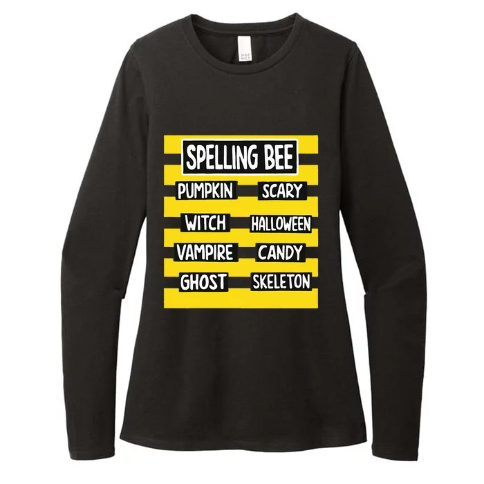 Funny Pun Halloween Costume For Teachers Spelling Bee Womens CVC Long Sleeve Shirt