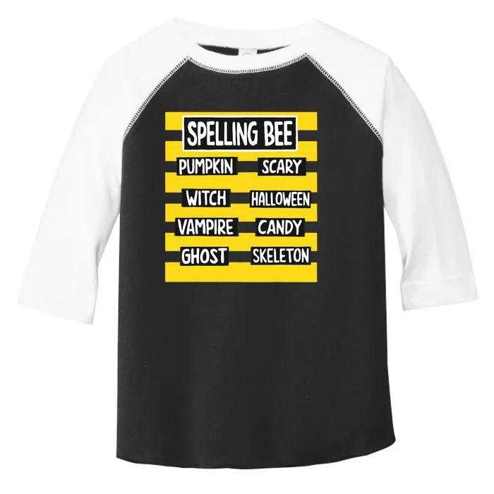 Funny Pun Halloween Costume For Teachers Spelling Bee Toddler Fine Jersey T-Shirt