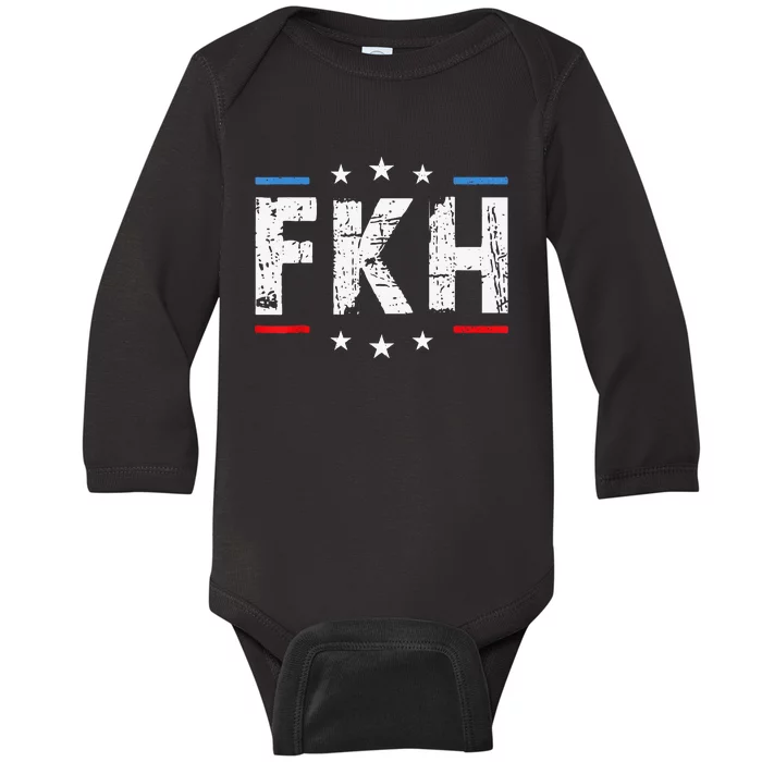 Fkh Political Humor F Kamala Harris Conservative Republican Baby Long Sleeve Bodysuit