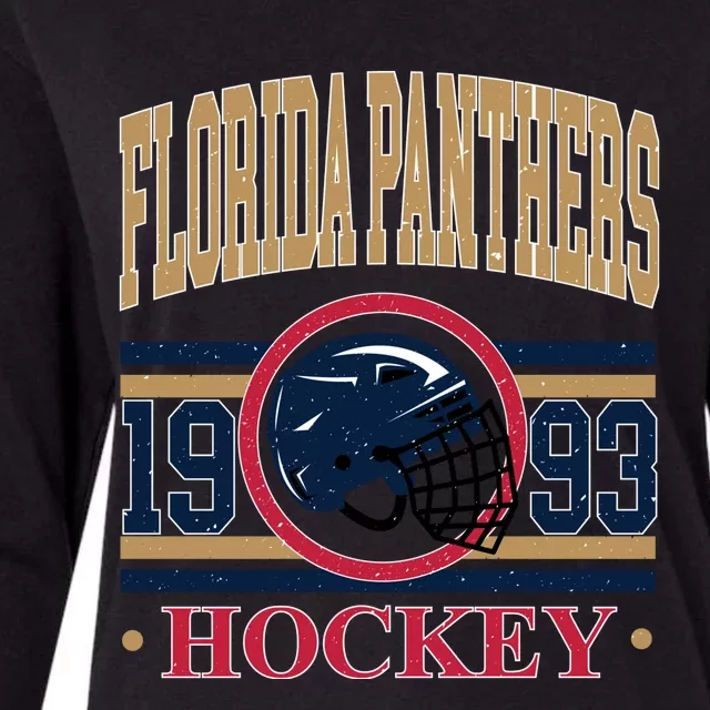 Florida Panther Hockey Team Supporter Womens Cotton Relaxed Long Sleeve T-Shirt