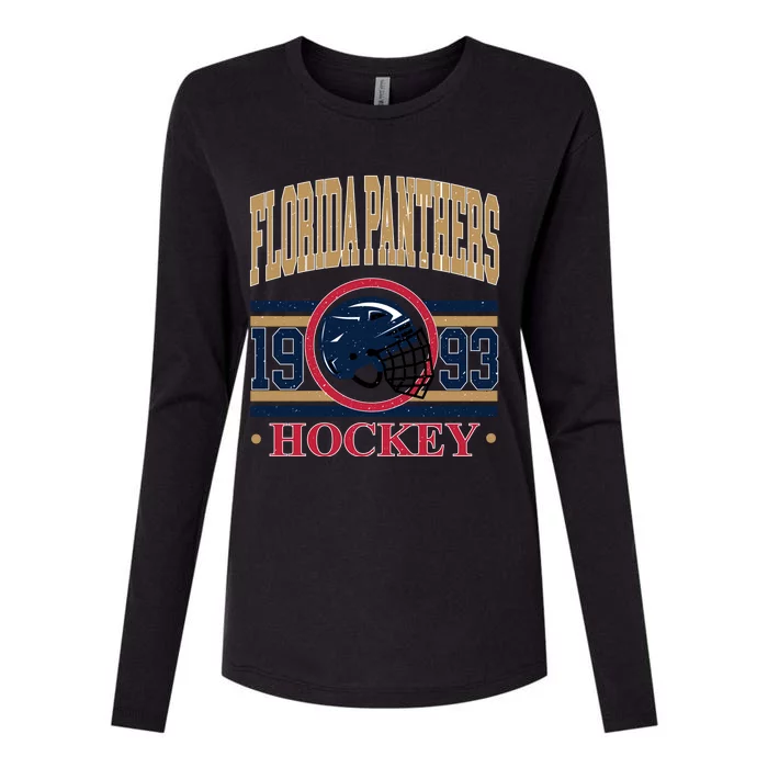 Florida Panther Hockey Team Supporter Womens Cotton Relaxed Long Sleeve T-Shirt