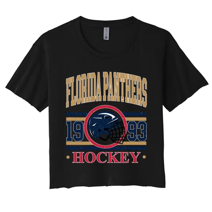 Florida Panther Hockey Team Supporter Women's Crop Top Tee