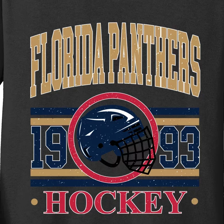 Florida Panther Hockey Team Supporter Kids Long Sleeve Shirt