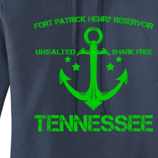 Fort Patrick Henry Reservoir Tennessee Funny Fishing Gift Women's Pullover Hoodie