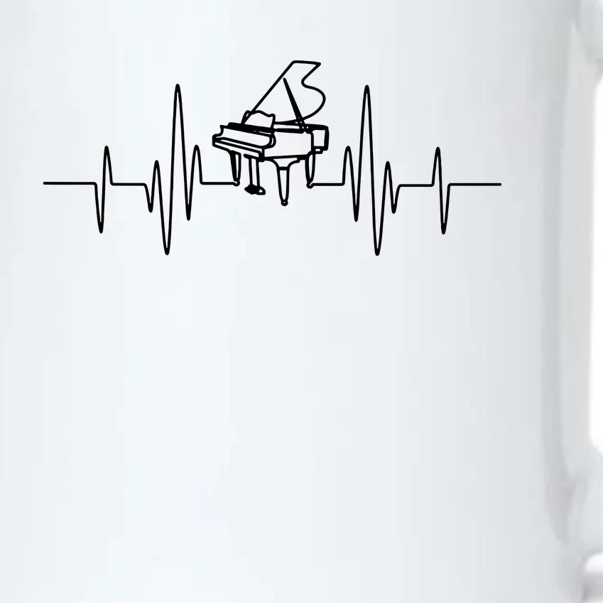 Funny Piano Heartbeat Keyboard For Piano Player Men Women Black Color Changing Mug