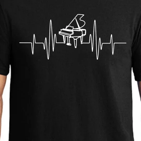 Funny Piano Heartbeat Keyboard For Piano Player Men Women Pajama Set