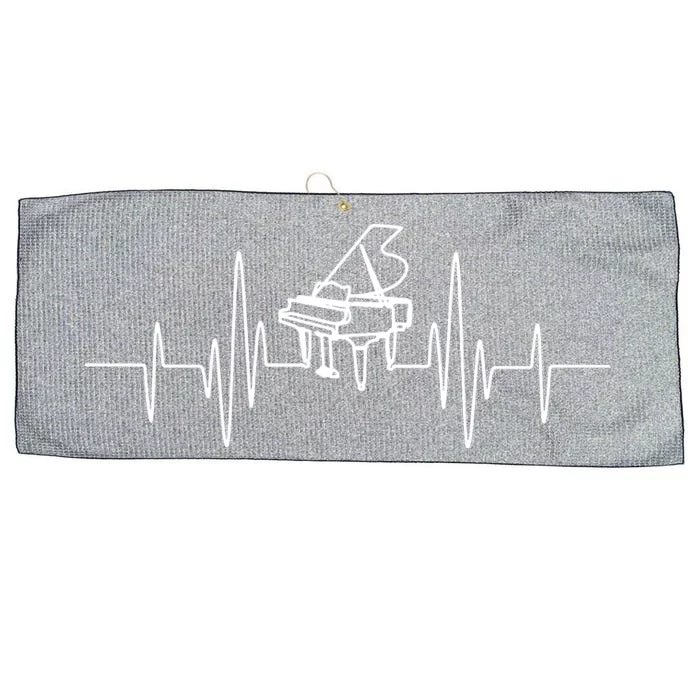 Funny Piano Heartbeat Keyboard For Piano Player Men Women Large Microfiber Waffle Golf Towel