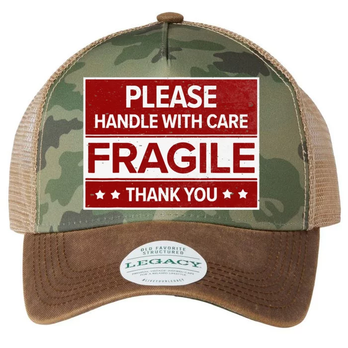 Fragile Please Handle With Care Sensitive Personality Legacy Tie Dye Trucker Hat