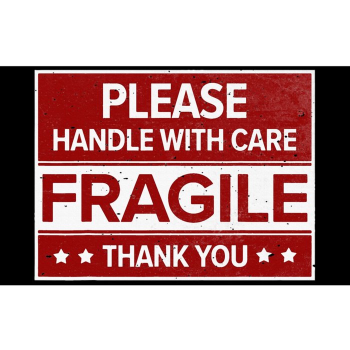 Fragile Please Handle With Care Sensitive Personality Bumper Sticker