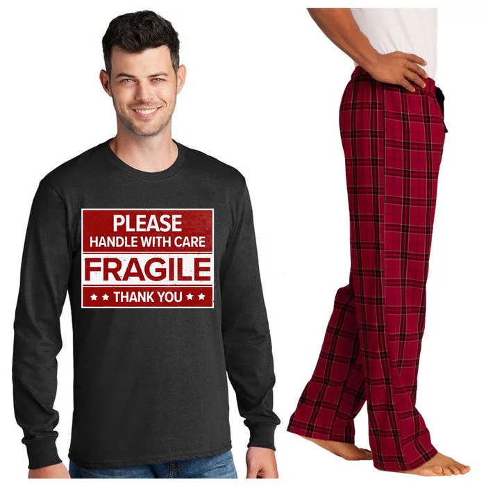 Fragile Please Handle With Care Sensitive Personality Long Sleeve Pajama Set