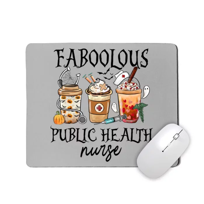 Faboolous Public Health Nurse Coffee Fall Halloween Costume Gift Mousepad